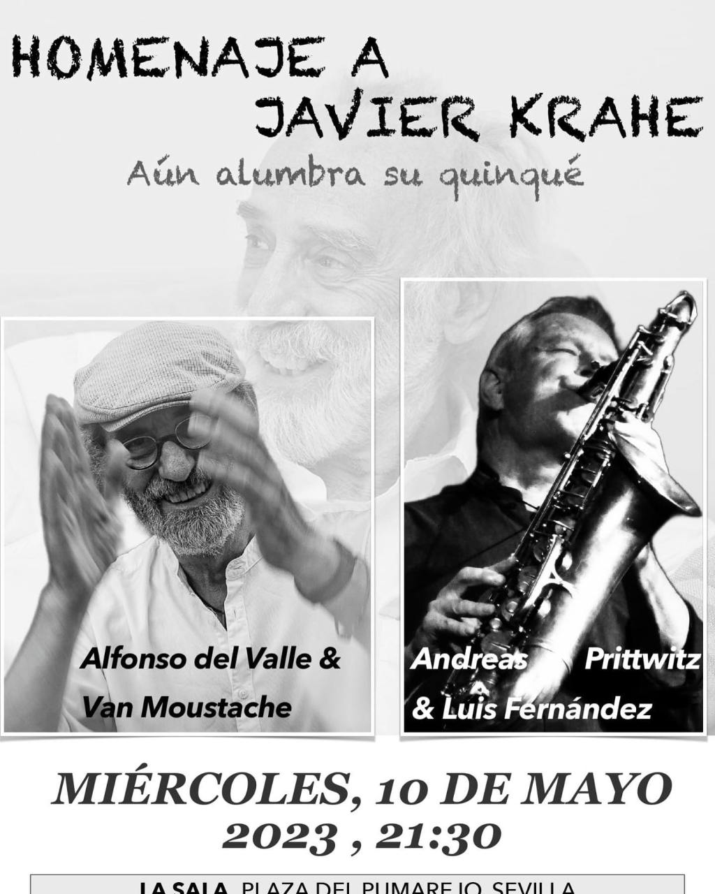 Homenaje a Krahe en la Sala con Alfonso del Valle y Andreas Prittwitz